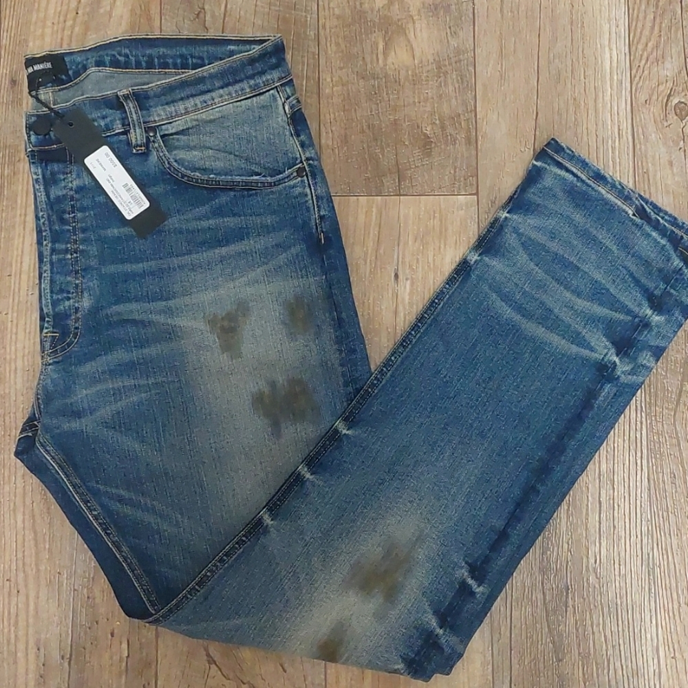 Oil Stained Denim A MA MANIERE  SIZE: 38